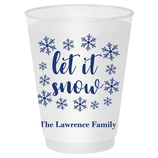 Let It Snow Shatterproof Cups
